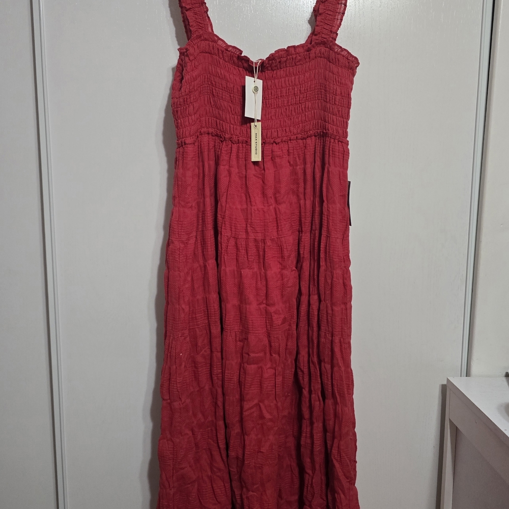 NWT Max Studio Red Long Dress